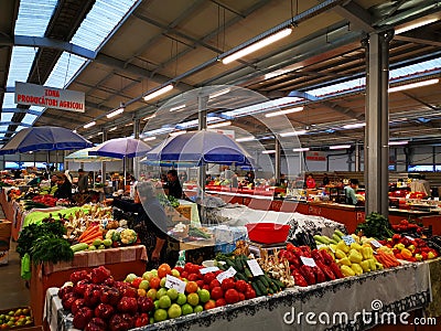 Camp Road Market MoghioroÅŸ in Bucharest, Romania Editorial Stock Photo